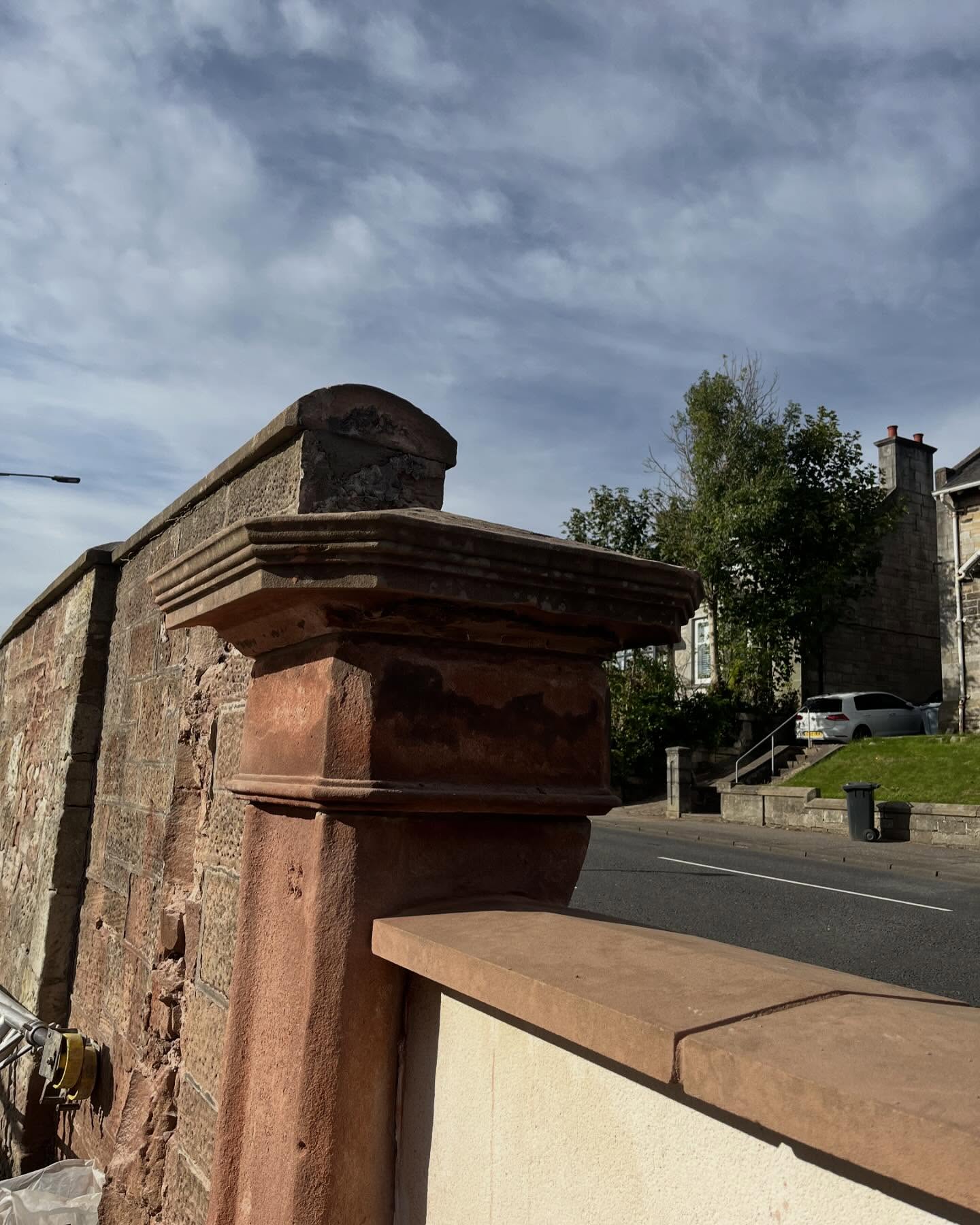 McColl Masonry in Glasgow restored weathered sandstone