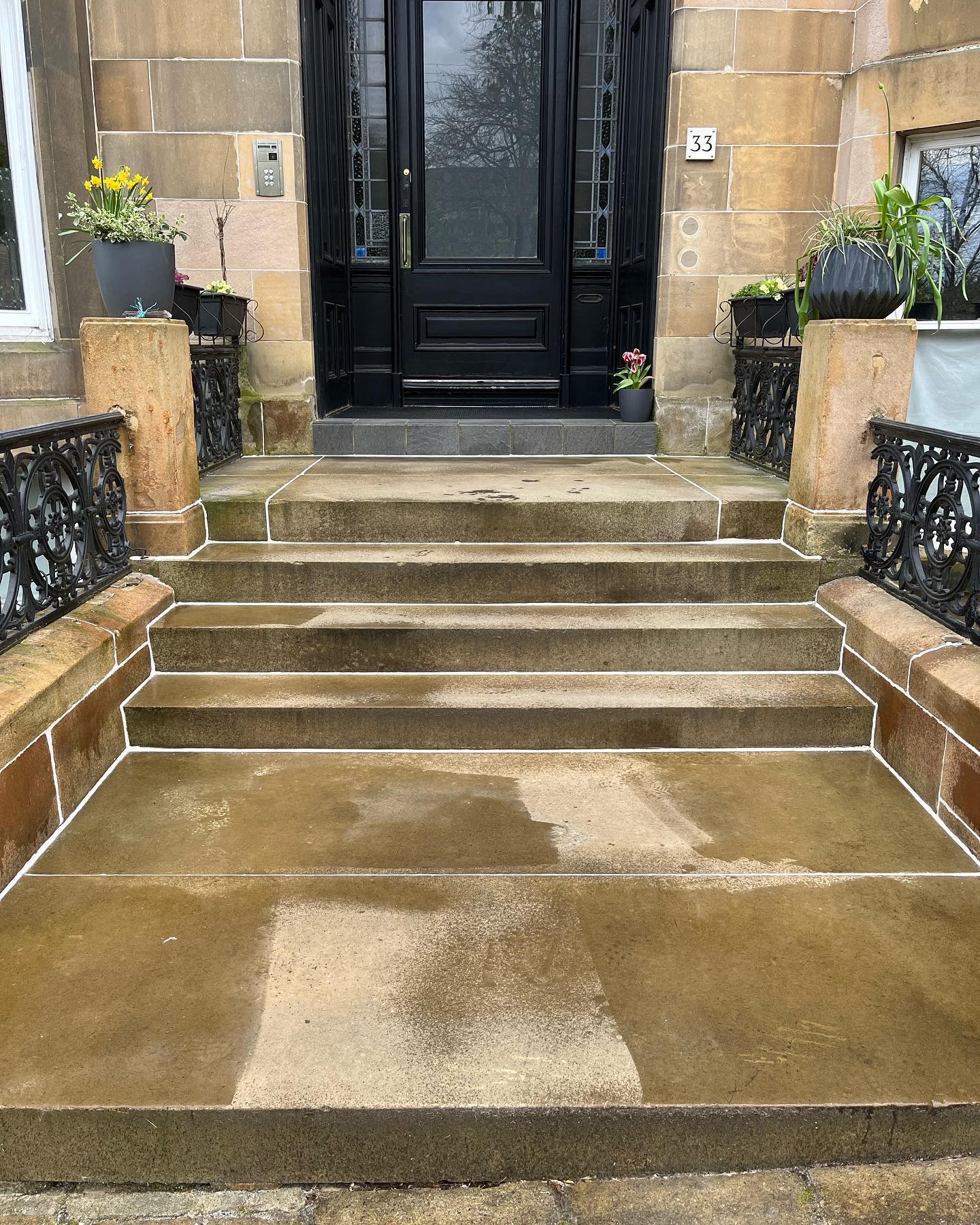 McColl Masonry in Glasgow restored weathered sandstone